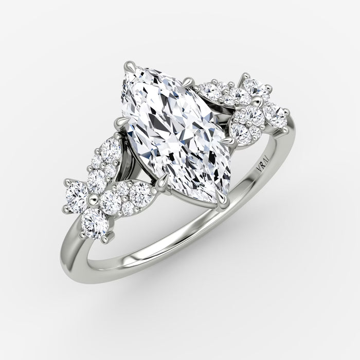 Luxurious Marquise-Cut Diamond Butterfly Ring