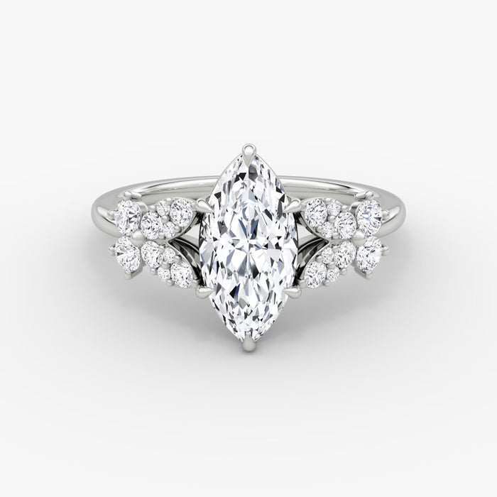 Luxurious Marquise-Cut Diamond Butterfly Ring