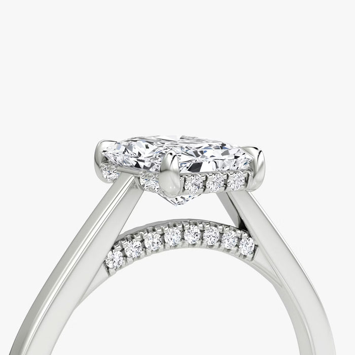 Minimalist Rectangular Diamond Ring