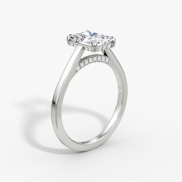 Minimalist Rectangular Diamond Ring