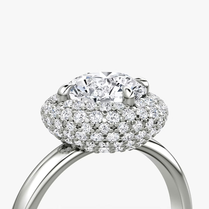 Platinum Setting with Genuine 3.5ct Diamond