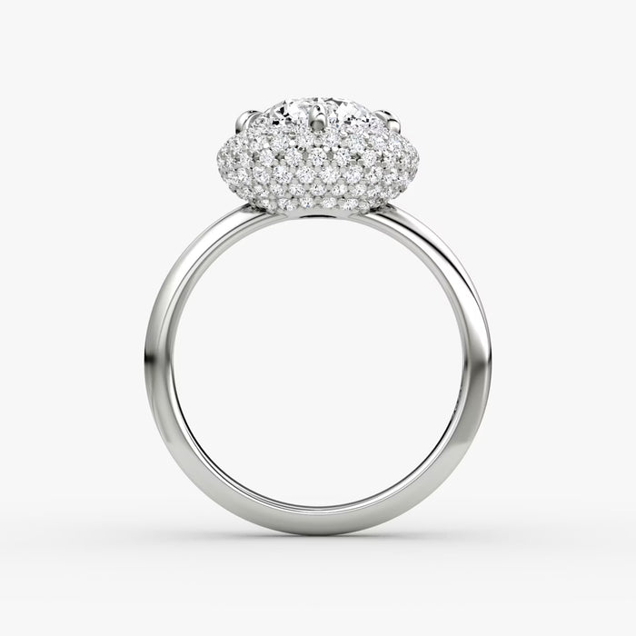 Platinum Setting with Genuine 3.5ct Diamond