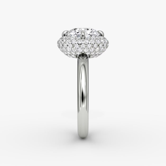 Platinum Setting with Genuine 3.5ct Diamond