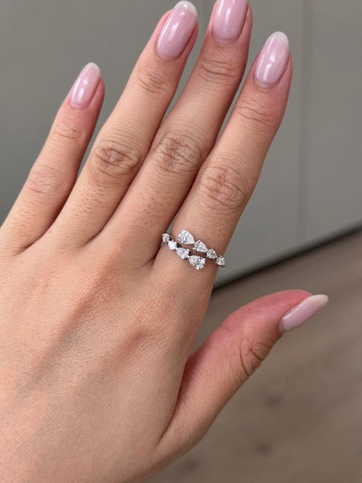 Pear Shaped Diamond Open Band