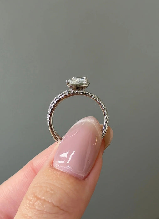 Kite Cut Diamond Open Ring
