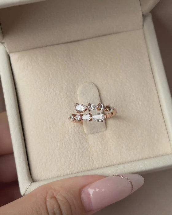Pear Shaped Diamond Open Band
