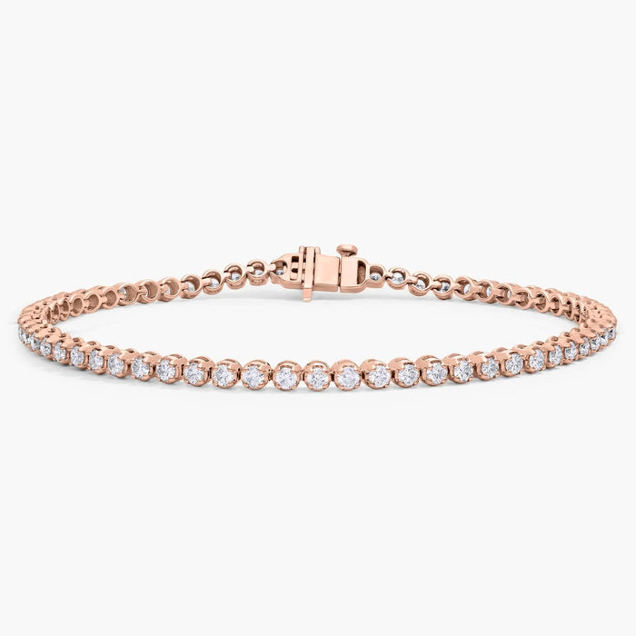 Four Prong Diamond Tennis Bracelet