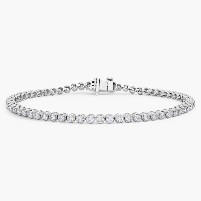 Four Prong Diamond Tennis Bracelet