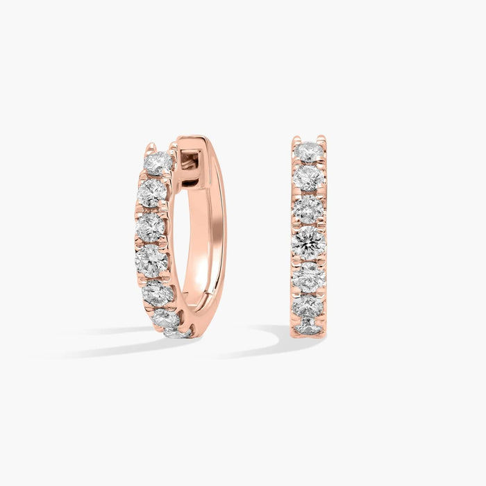 Huggie Hoop Diamond Earrings