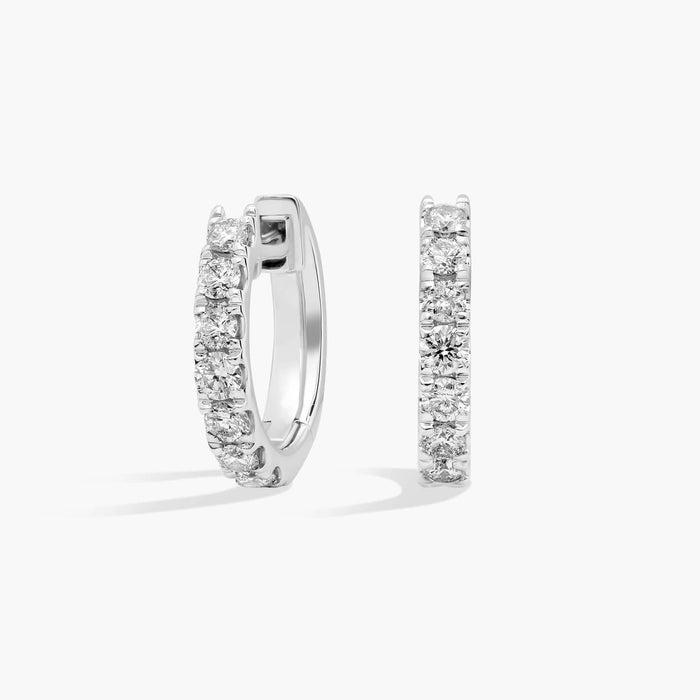 Huggie Hoop Diamond Earrings
