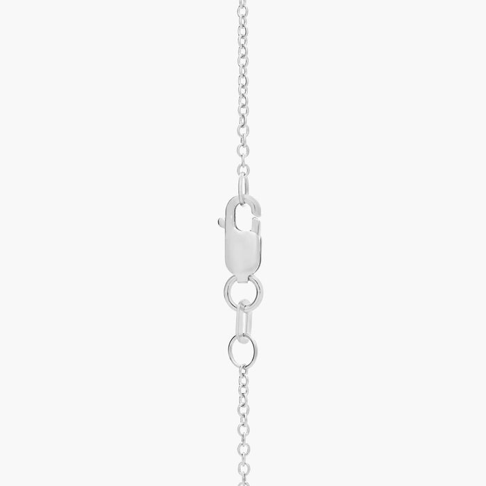 Solitaire Double-Bail Diamond Pendant Necklace