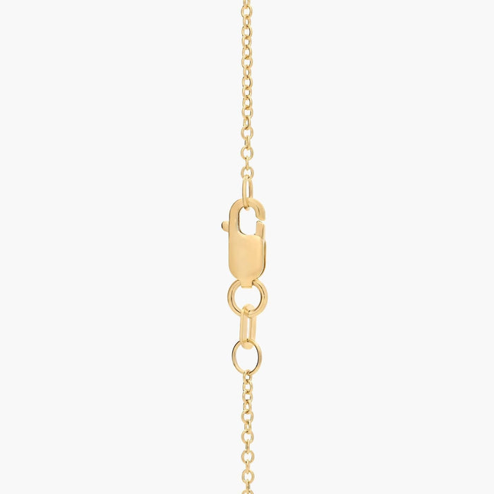 Solitaire Double-Bail Diamond Pendant Necklace