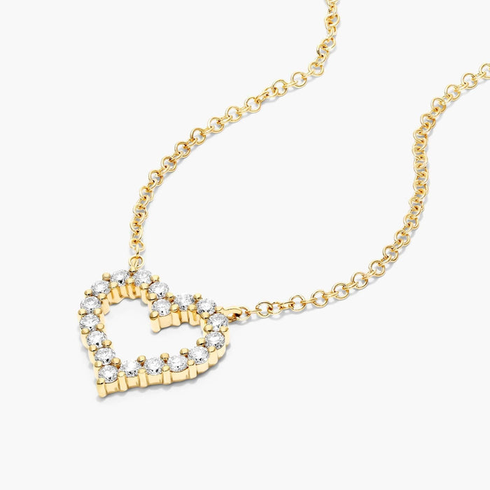 Petite Heart Diamond Necklace