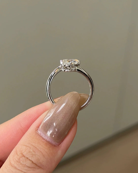 Double Pear Cut Diamond Cuff Ring